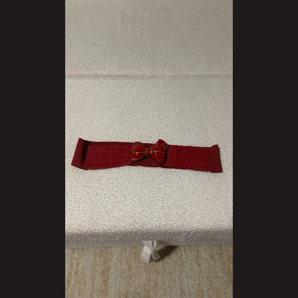 Women’s Red Belt with‎ Bow – Chic & Stylish Accessory